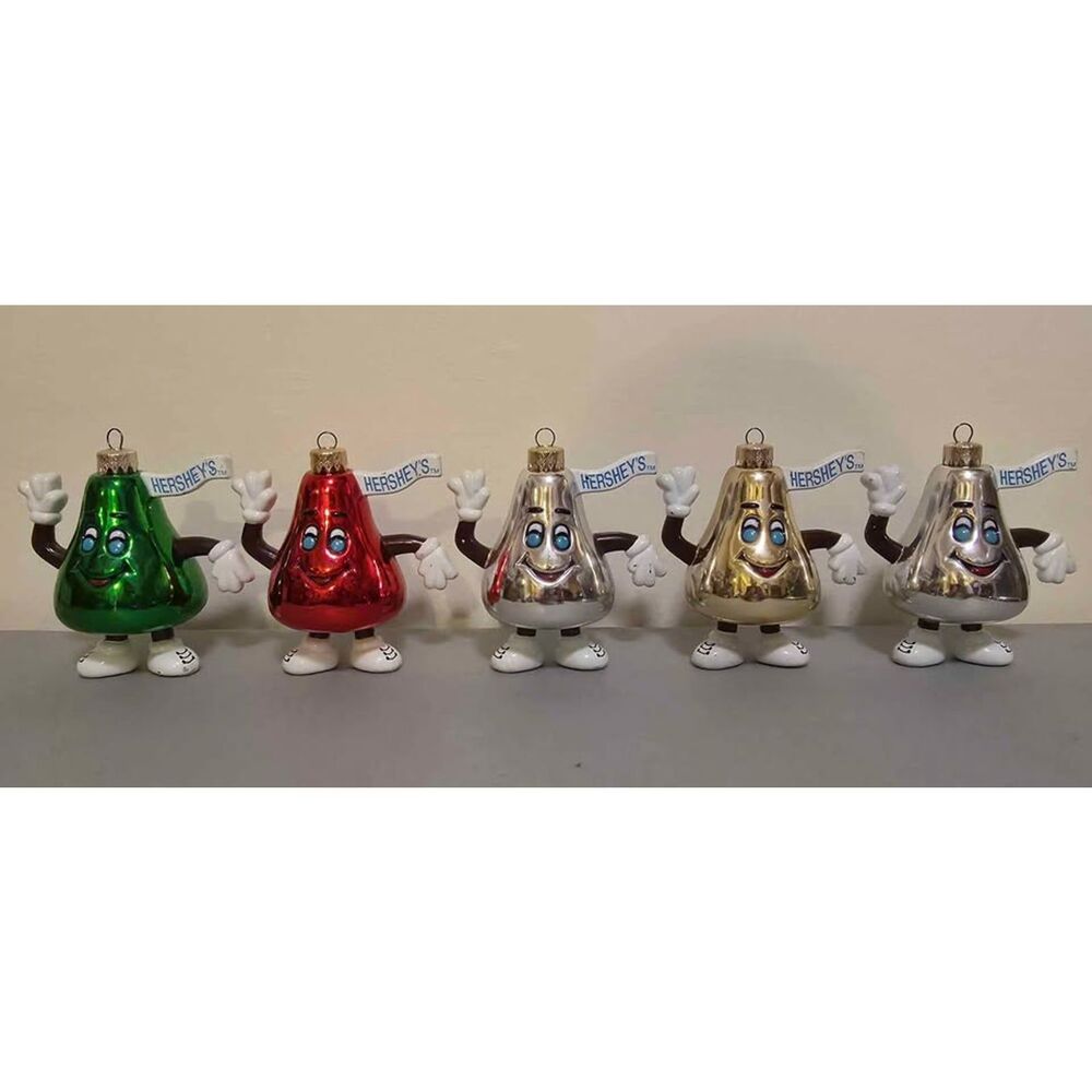 Hershey's Kisses Character Christmas Ornaments - Set of 5